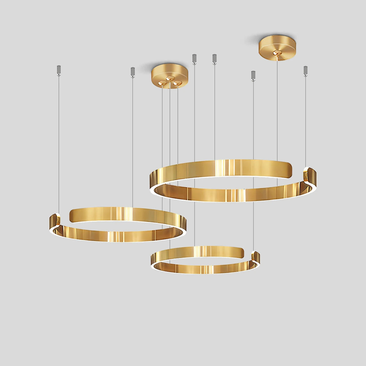 Antizer Modern Ring LED Chandelier for Living Room