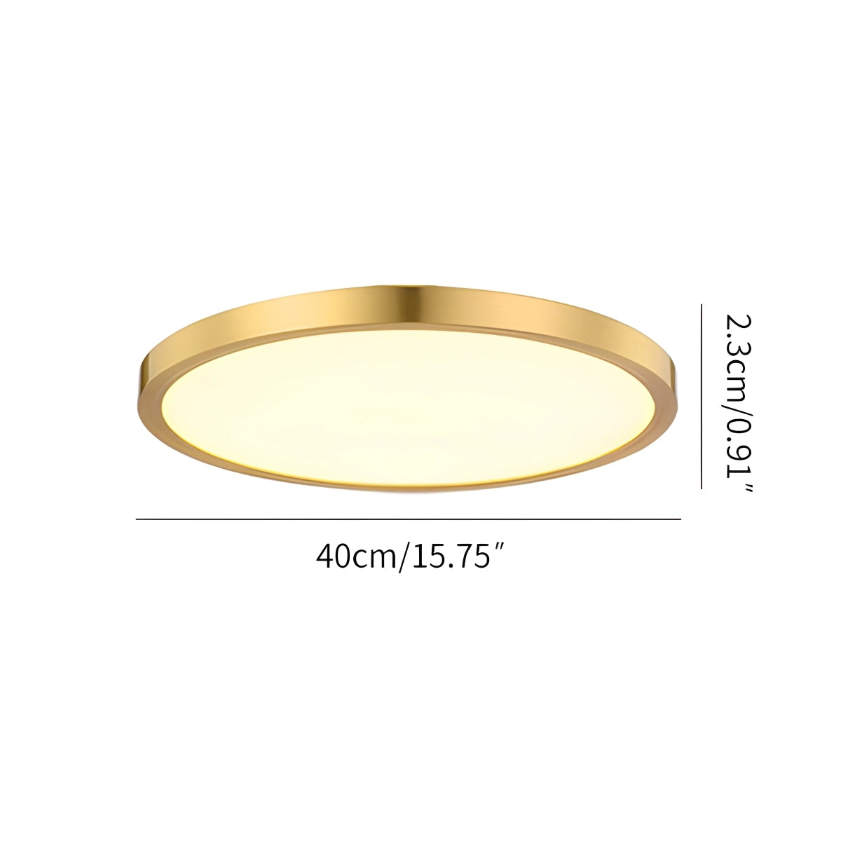 Antizer Ultra Thin Minimalist Ceiling Light for Bedroom