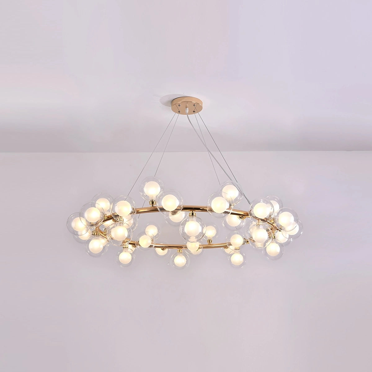 Antizer Nur Bubble Glass Chandelier for Living Room