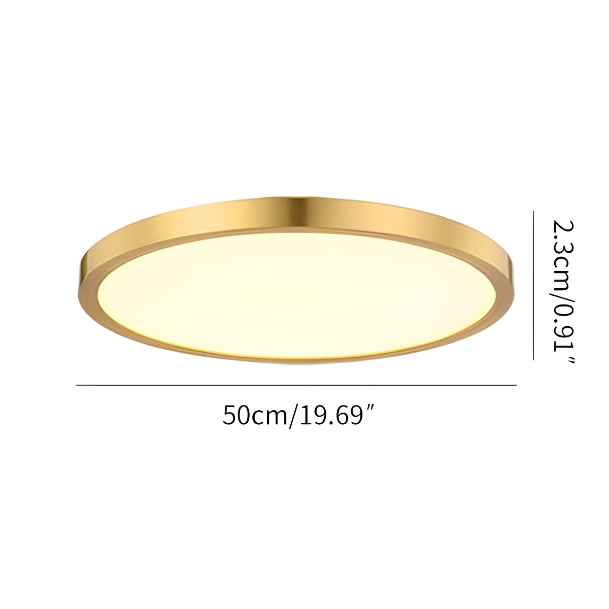 Antizer Ultra Thin Minimalist Ceiling Light for Bedroom