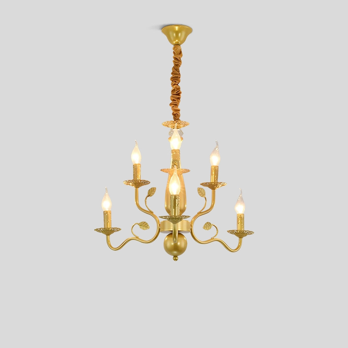Antizer Double Layered Candle Chandelier for Dining Room