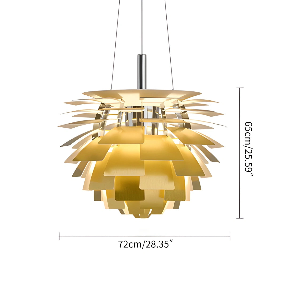 Antize Pinecone Chandelier