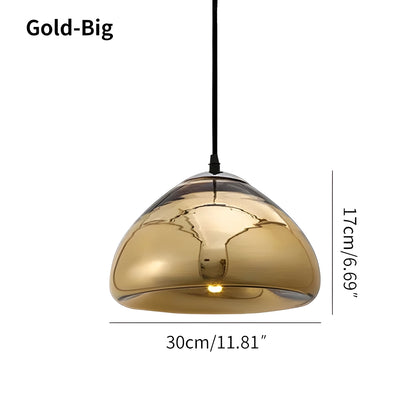 Antizer Modern Bread Shape Glass Pendant Light for Kitchen