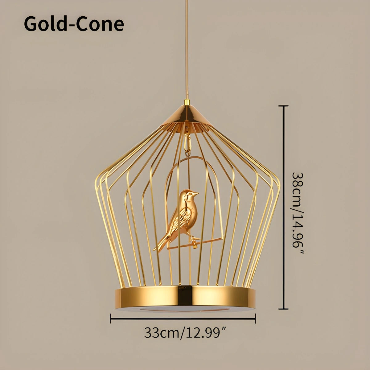 Antizer Creative Birdcage Pendant Light for Living Room