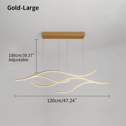 Antizer Modern Waves Hanging Pendant Light