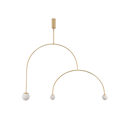 Antizer Minimalist Linear Metal Chandelier