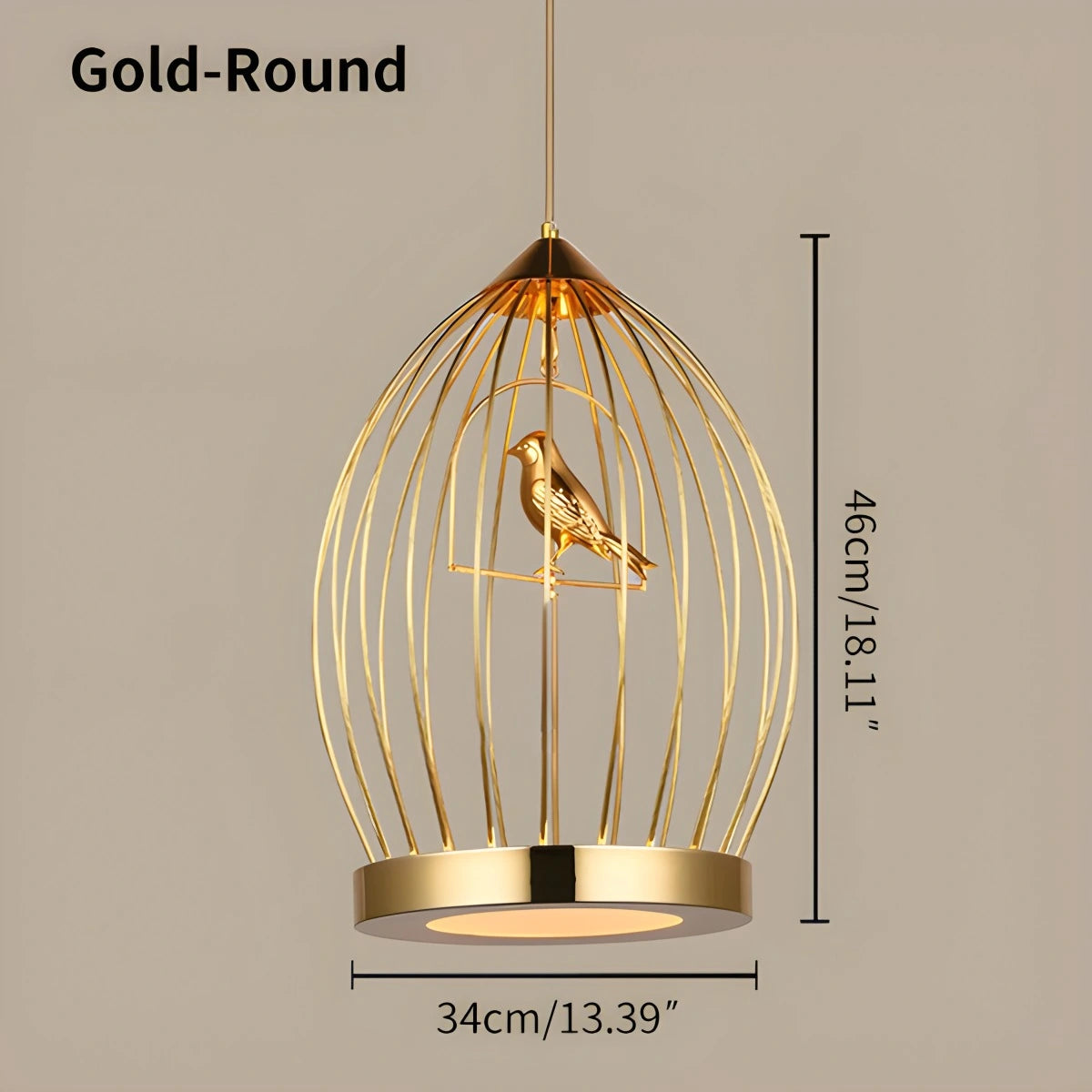 Antizer Creative Birdcage Pendant Light for Living Room