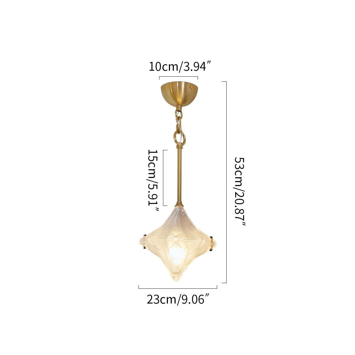 Antizer French Murano Star Glass Pendant Light