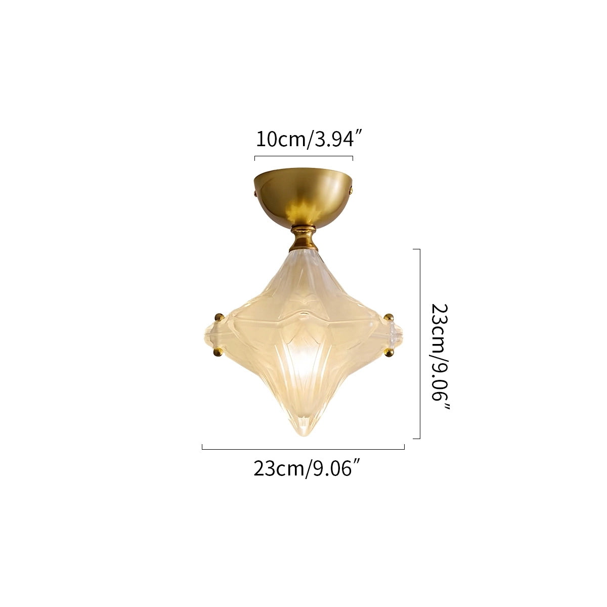 Antizer French Murano Star Glass Pendant Light