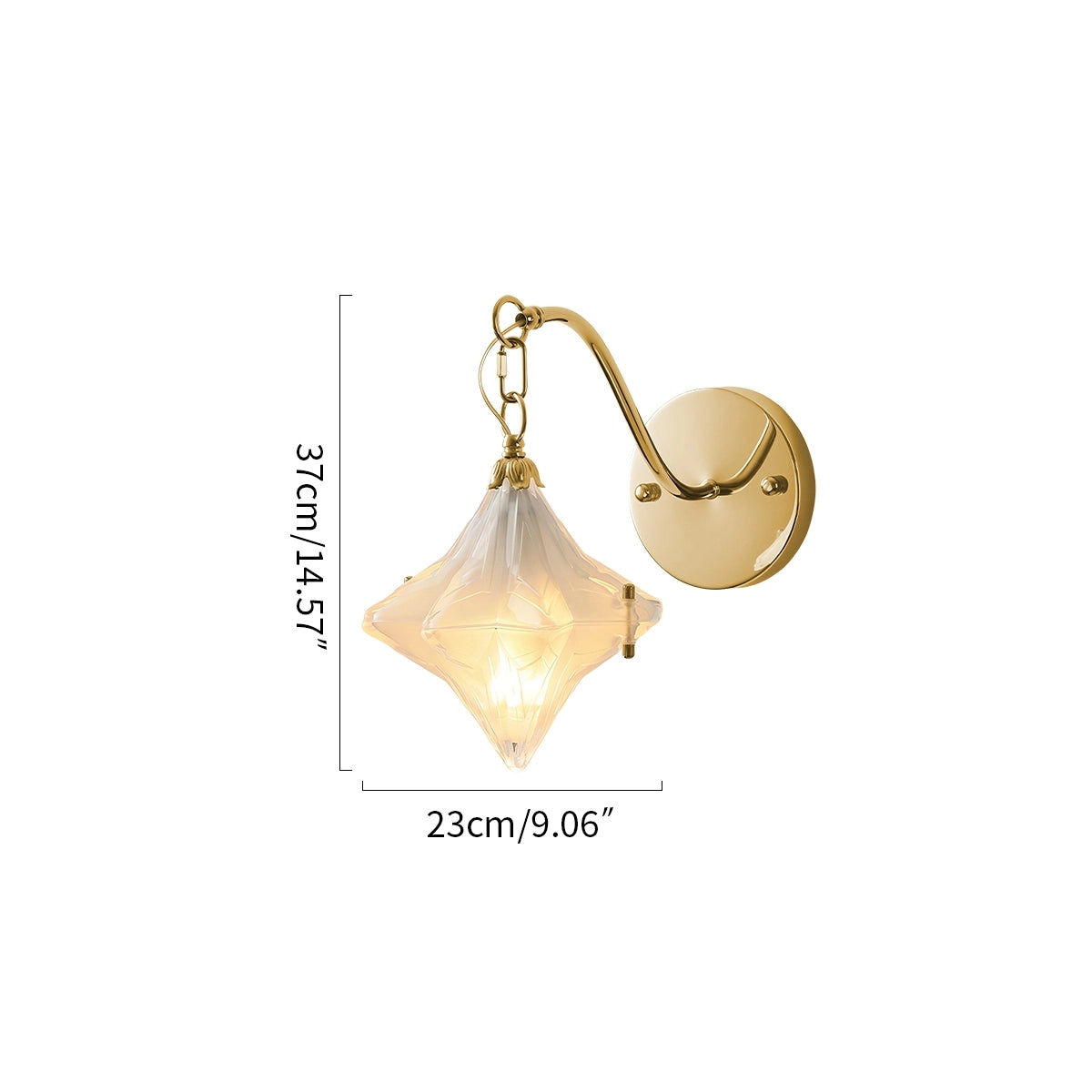 Antizer French Murano Star Glass Pendant Light