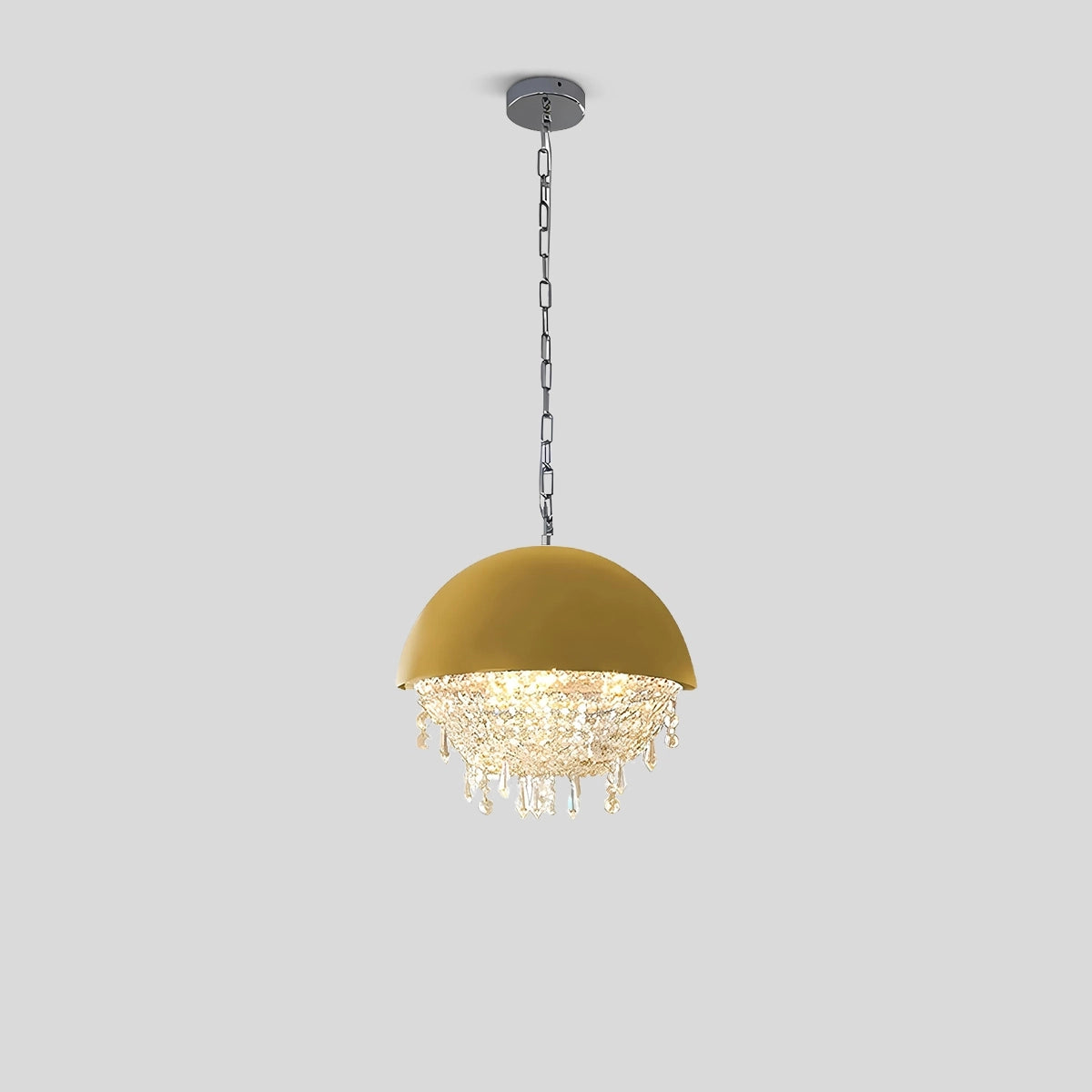 Antizer Spherical Crystal Chandelier Globe Pendant Light