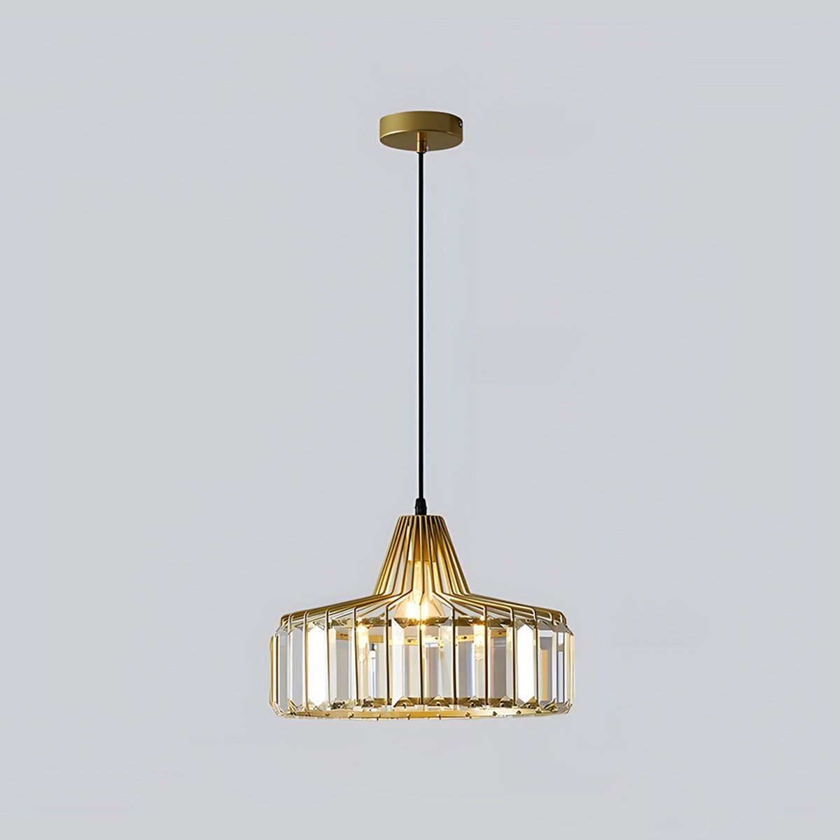 Iron Art Glass Pendant Lamp