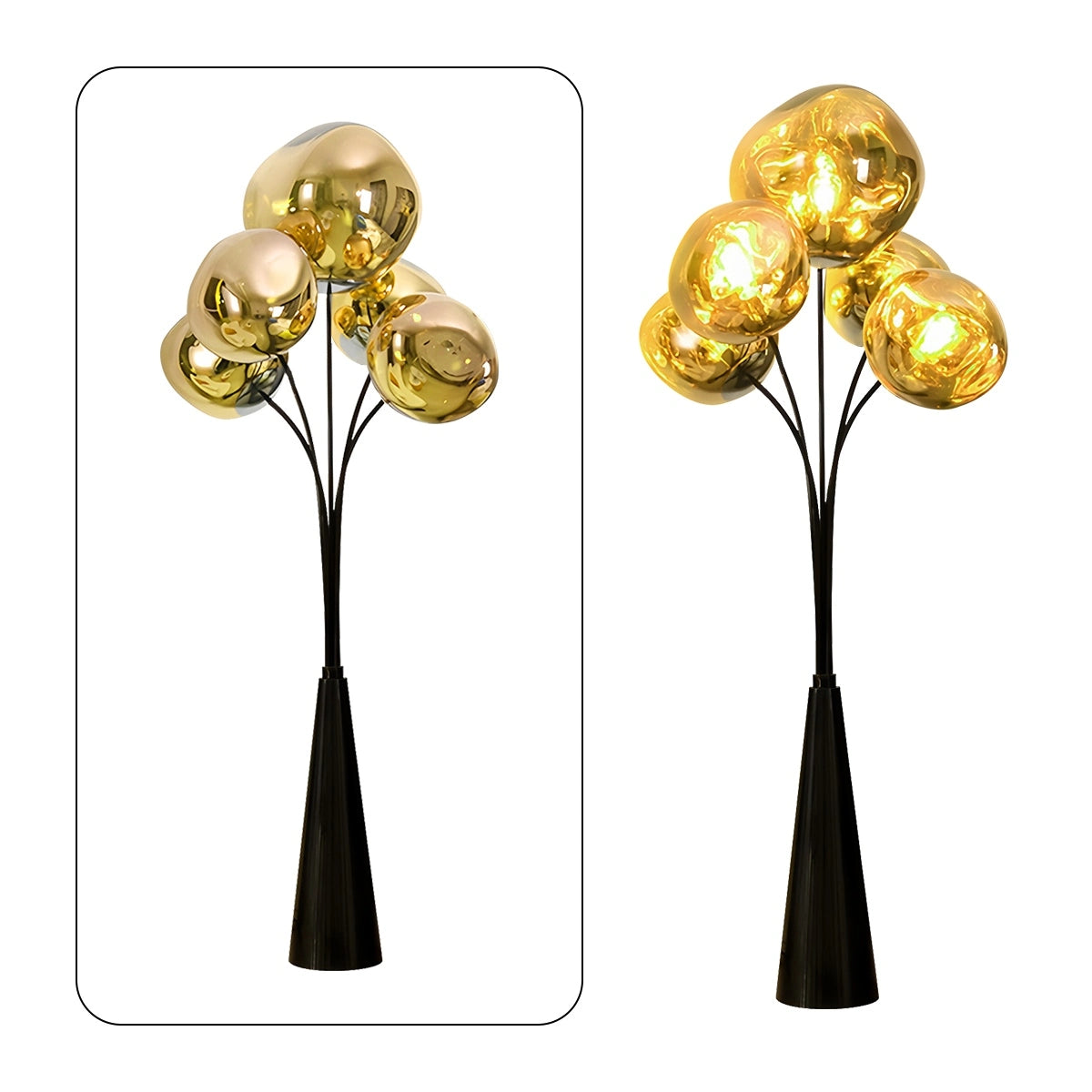 Antizer Modern Lava Multi-Head Floor Lamp