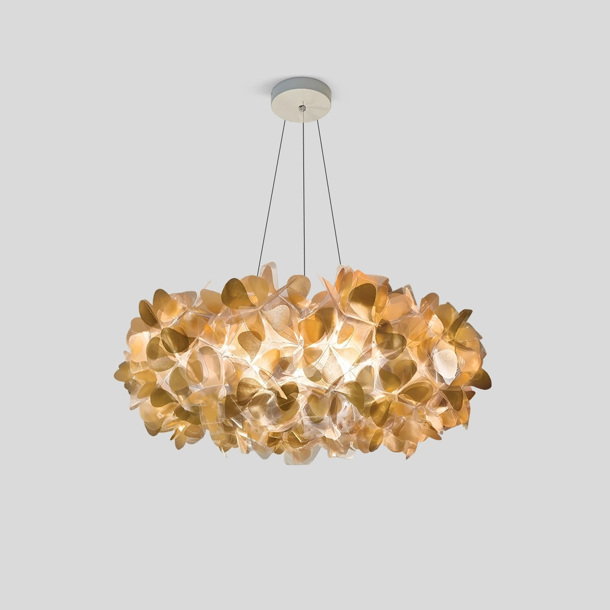golden flower chandelier