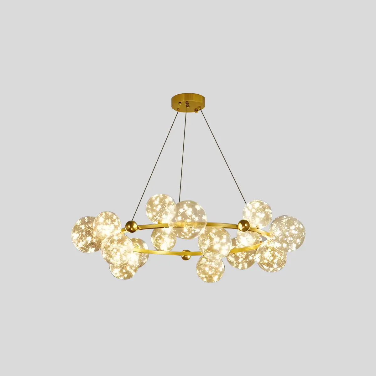 Antizer Robina Bubble Glass Chandelier for Living Room