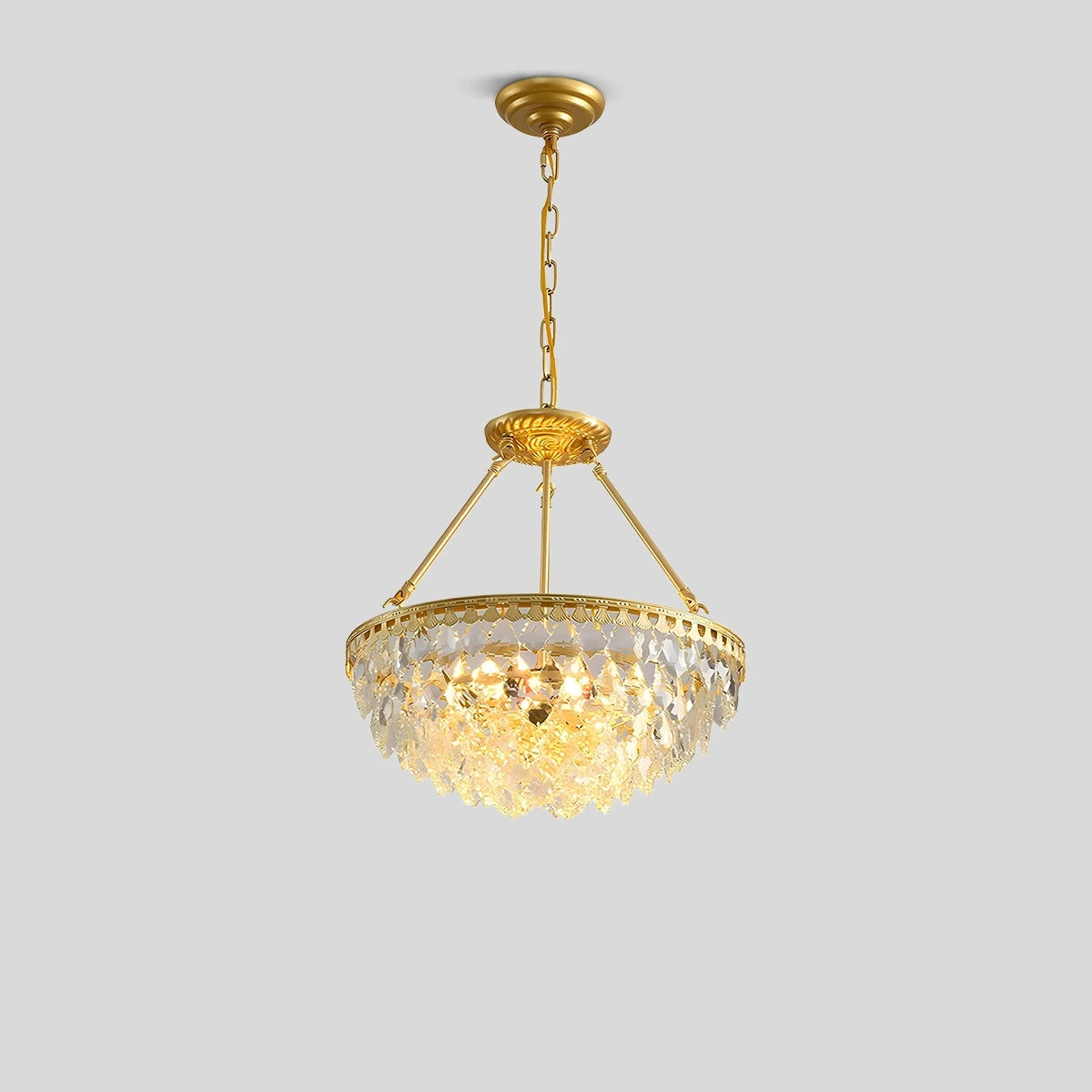 Antizer Crown Crystal Led Chandelier