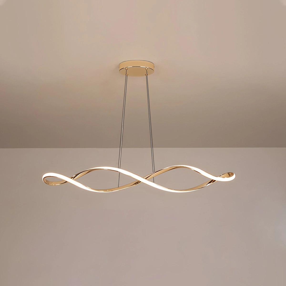 Antizer Linear Twist Pendant Light for Dining Room