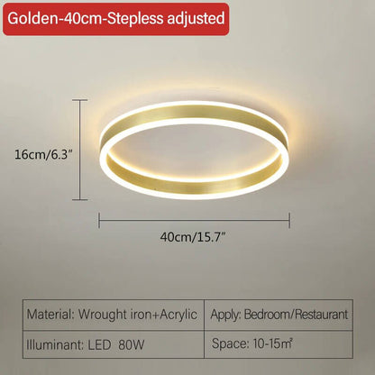 Antizer Simple Modern Round Ceiling Light