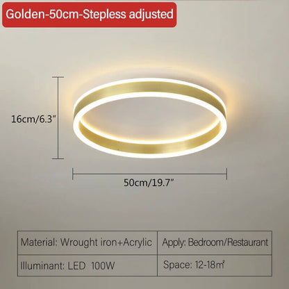 Antizer Simple Modern Round Ceiling Light