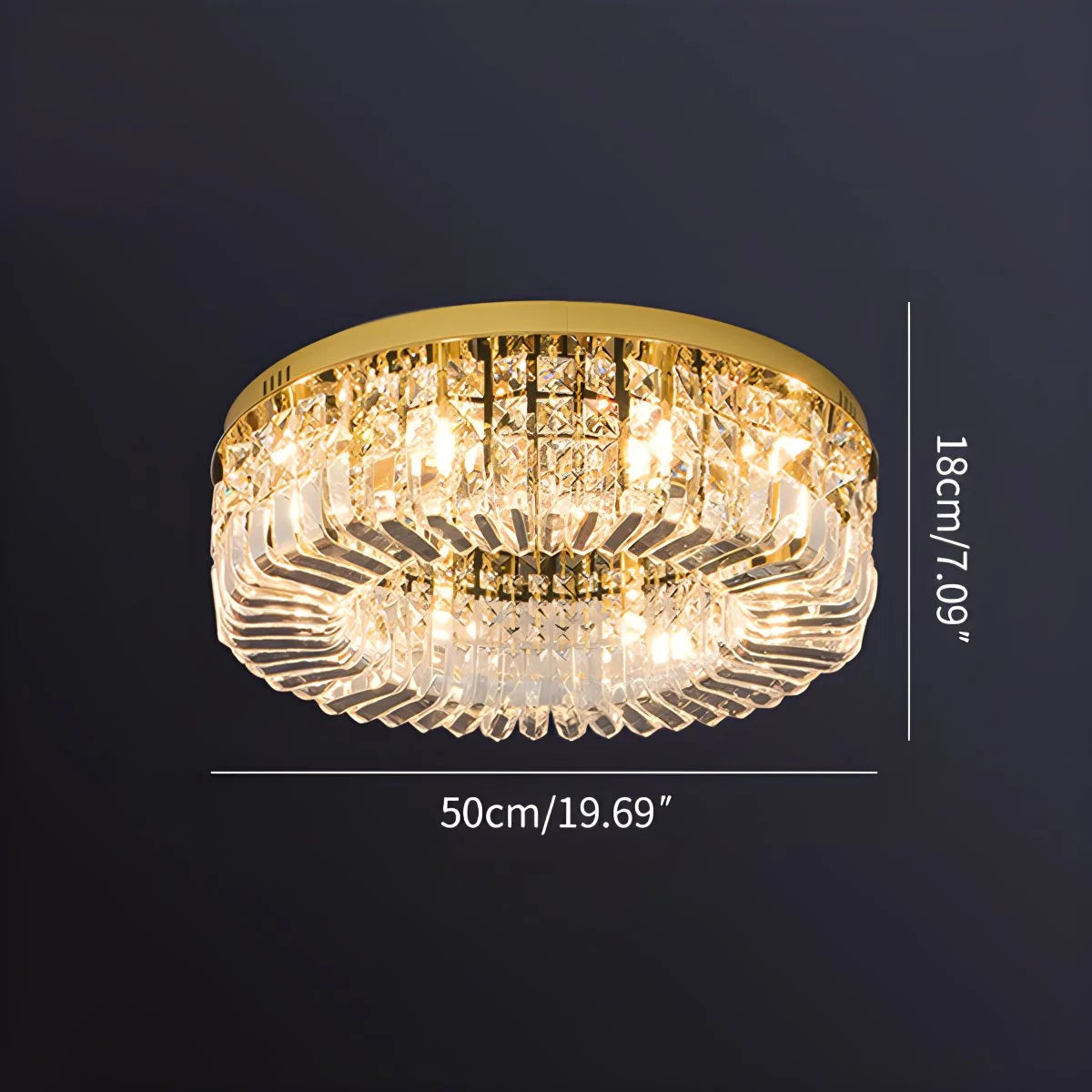 Antizer Modern Luxury Crystal Ceiling Light