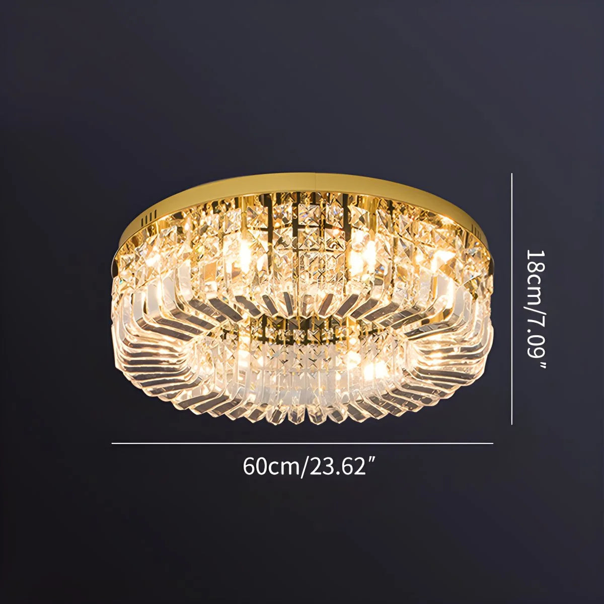 Antizer Modern Luxury Crystal Ceiling Light