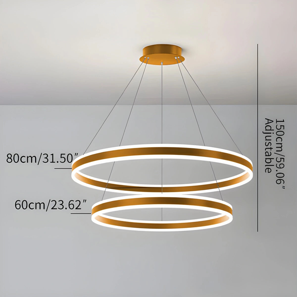 Antizer Circle Layered Living Room Chandelier