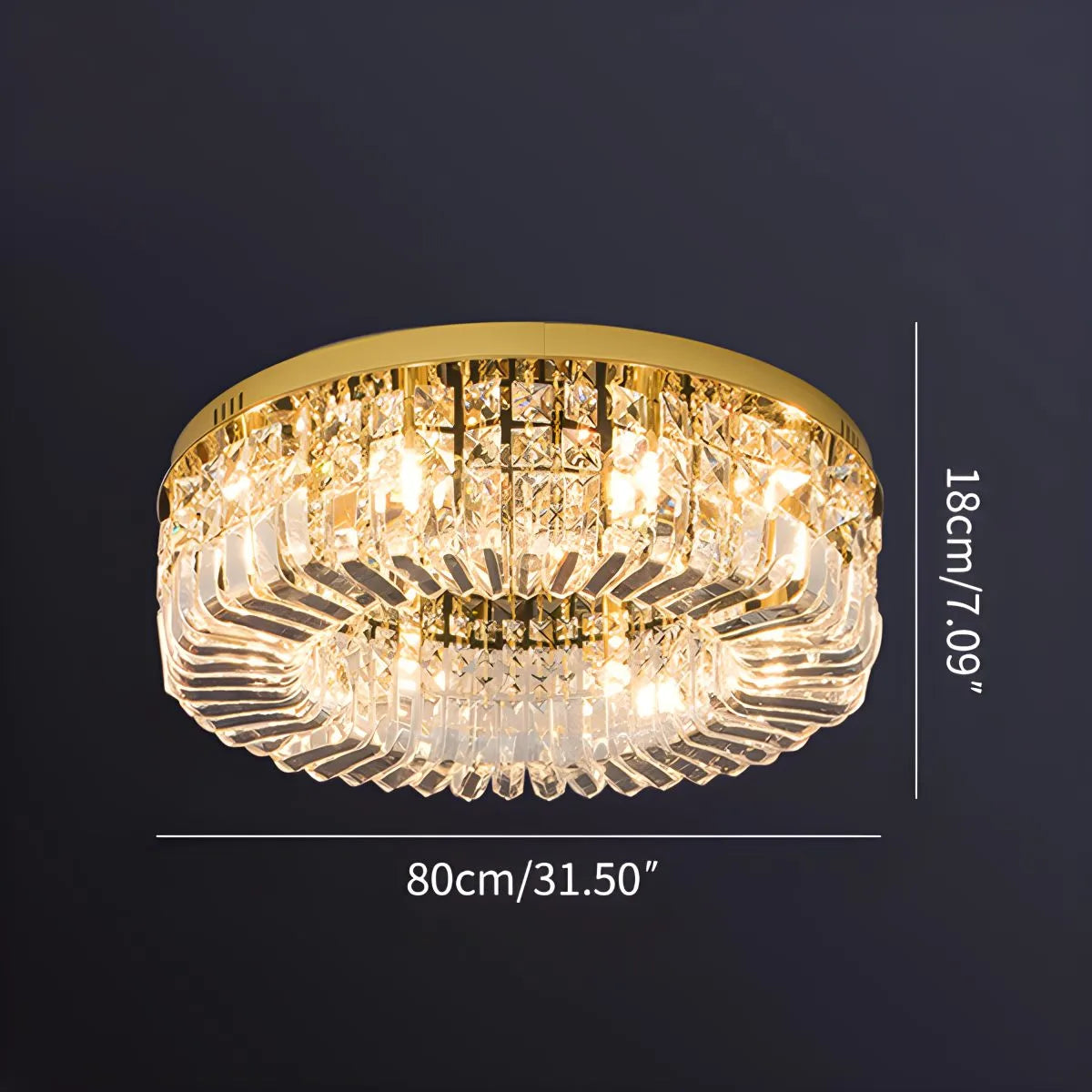 Antizer Modern Luxury Crystal Ceiling Light