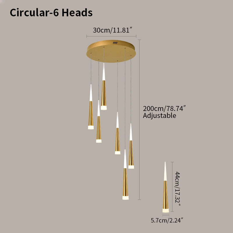 Antizer Meteor Shower Chandelier for Staircase