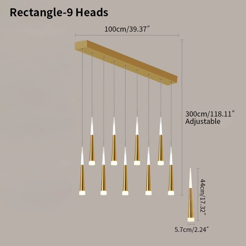 Antizer Meteor Shower Chandelier for Staircase