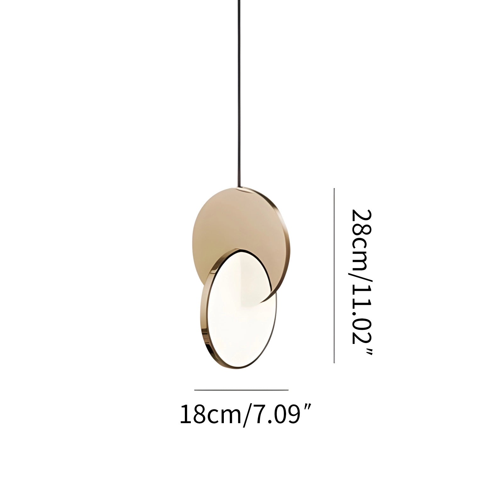 Antizer Minimalist LED Pendant Light for Living Room Kitchen