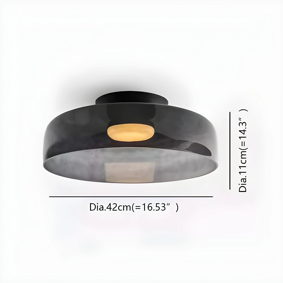 Antizer Colored Glass Ceiling Light for Bedroom