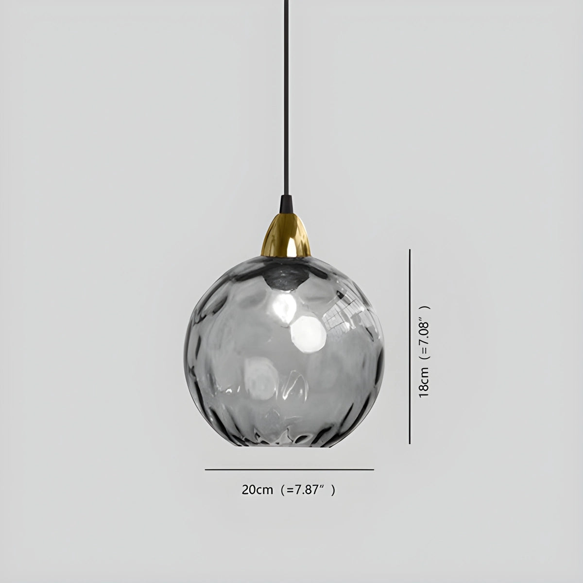 Antizer Colorful Glass Ball Pendant Light for Living Room