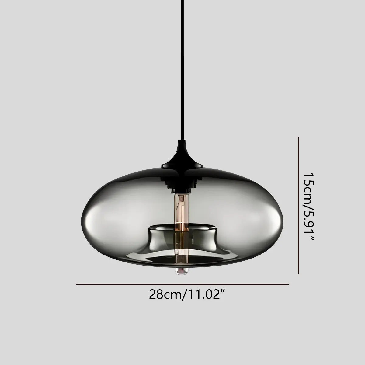 Antizer Colorful Glass Pendant Light for Dining Area
