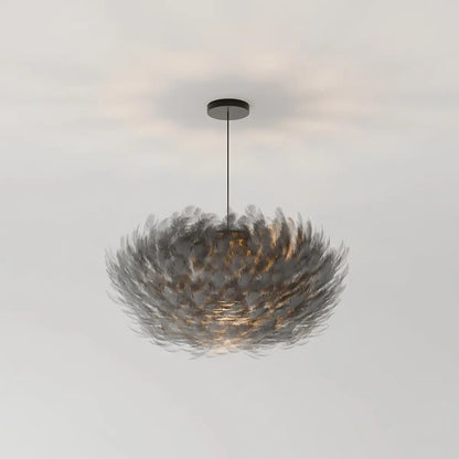 Antizer Goose Feather Pendant Light for Bedroom