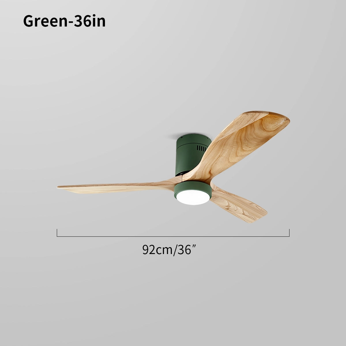 Antizer Mid-century Modern Hugger Ceiling Fan Lamp