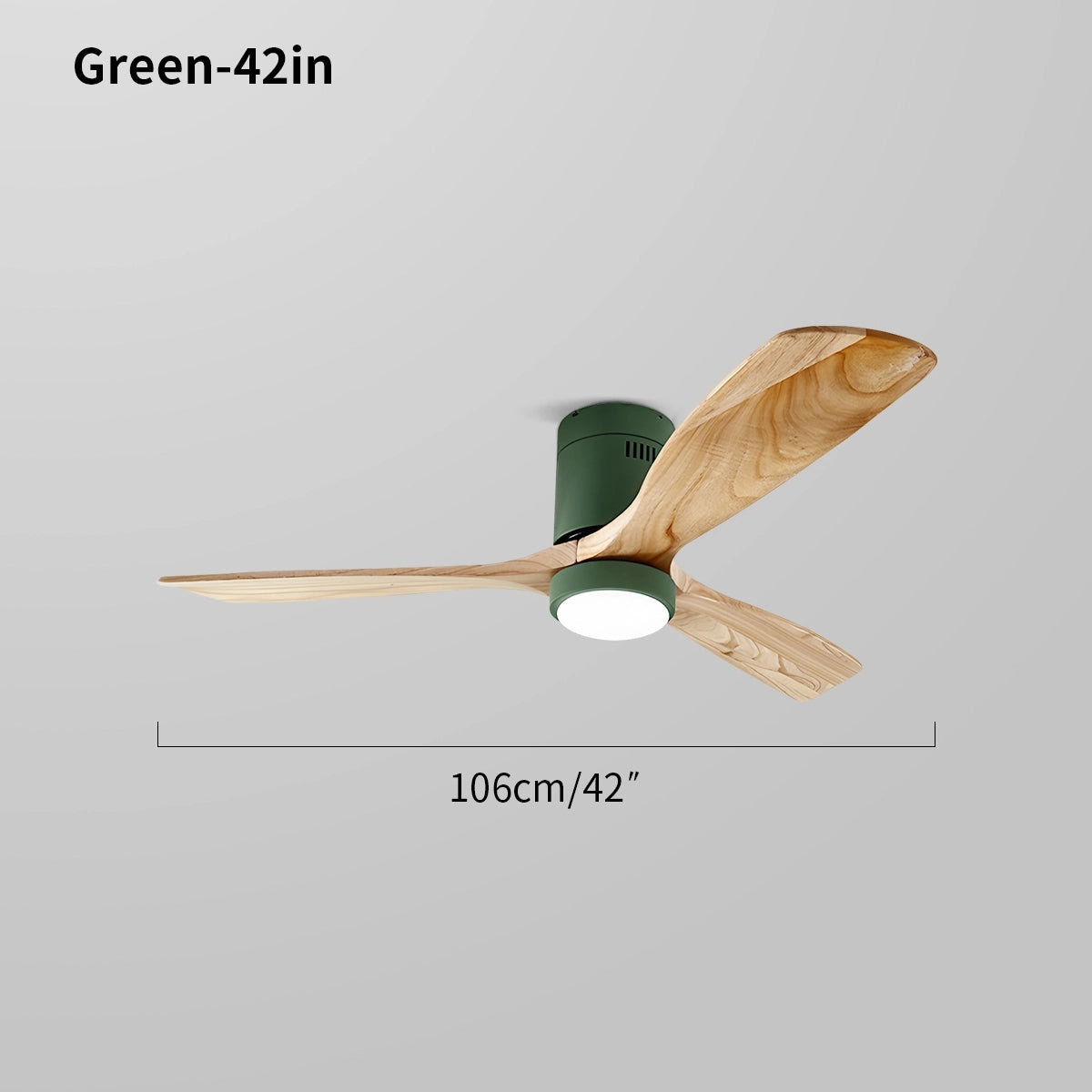 Antizer Mid-century Modern Hugger Ceiling Fan Lamp
