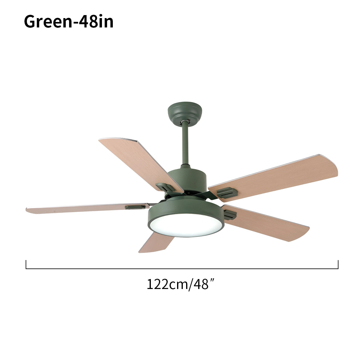 Antizer 5 Blade Vintage Ceiling Fan Light for Living Room