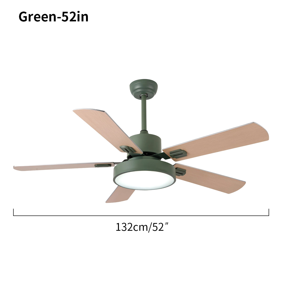 Antizer 5 Blade Vintage Ceiling Fan Light for Living Room