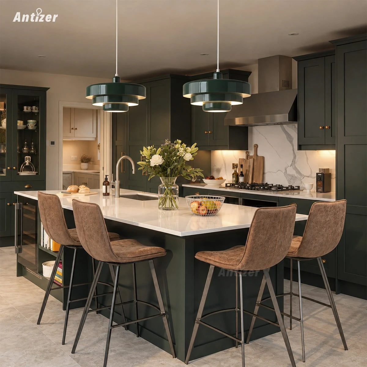 Lámpara colgante LED moderna Antizer para comedor