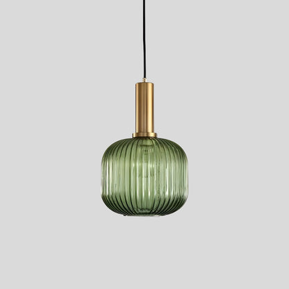 Antizer Nordic Vintage Glass Striped Pendeant Light