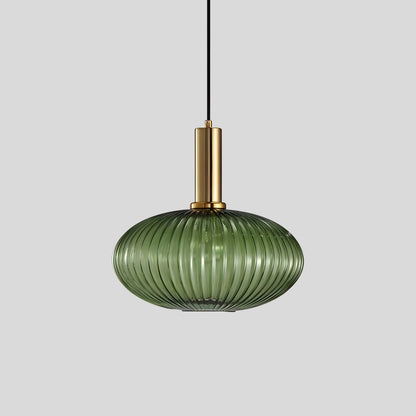 Antizer Nordic Vintage Glass Striped Pendeant Light