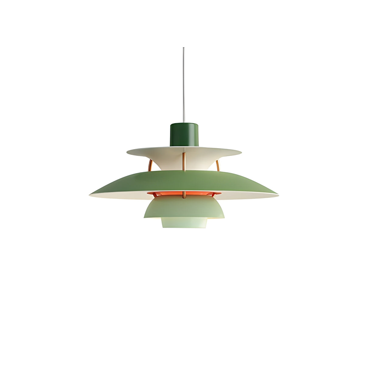 Antizer Modern Nordic Style Multi-layer Hanging Pendant Light Green