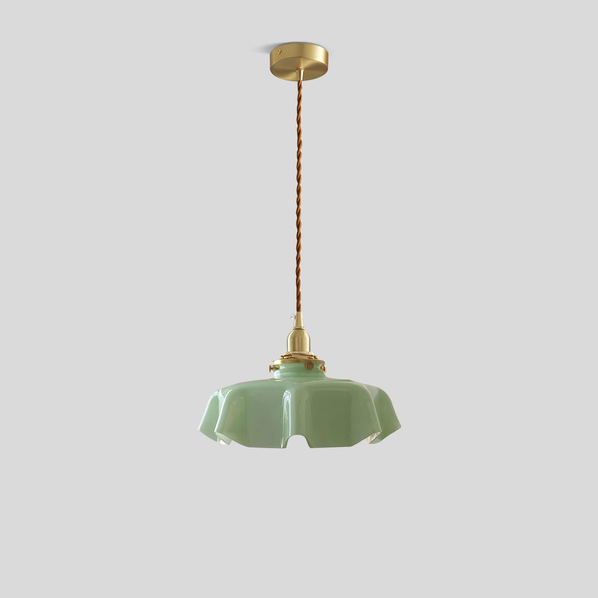 Antizer Retro Coloured Glass Pendant Light for Kitchen