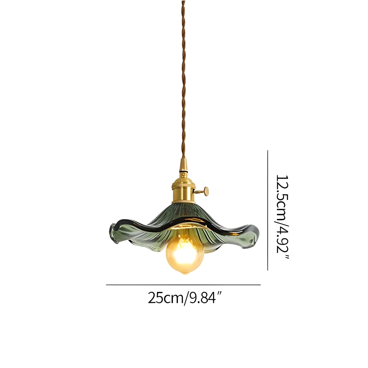 Antizer Nordic Japanese Glass Chandelier for Living Room