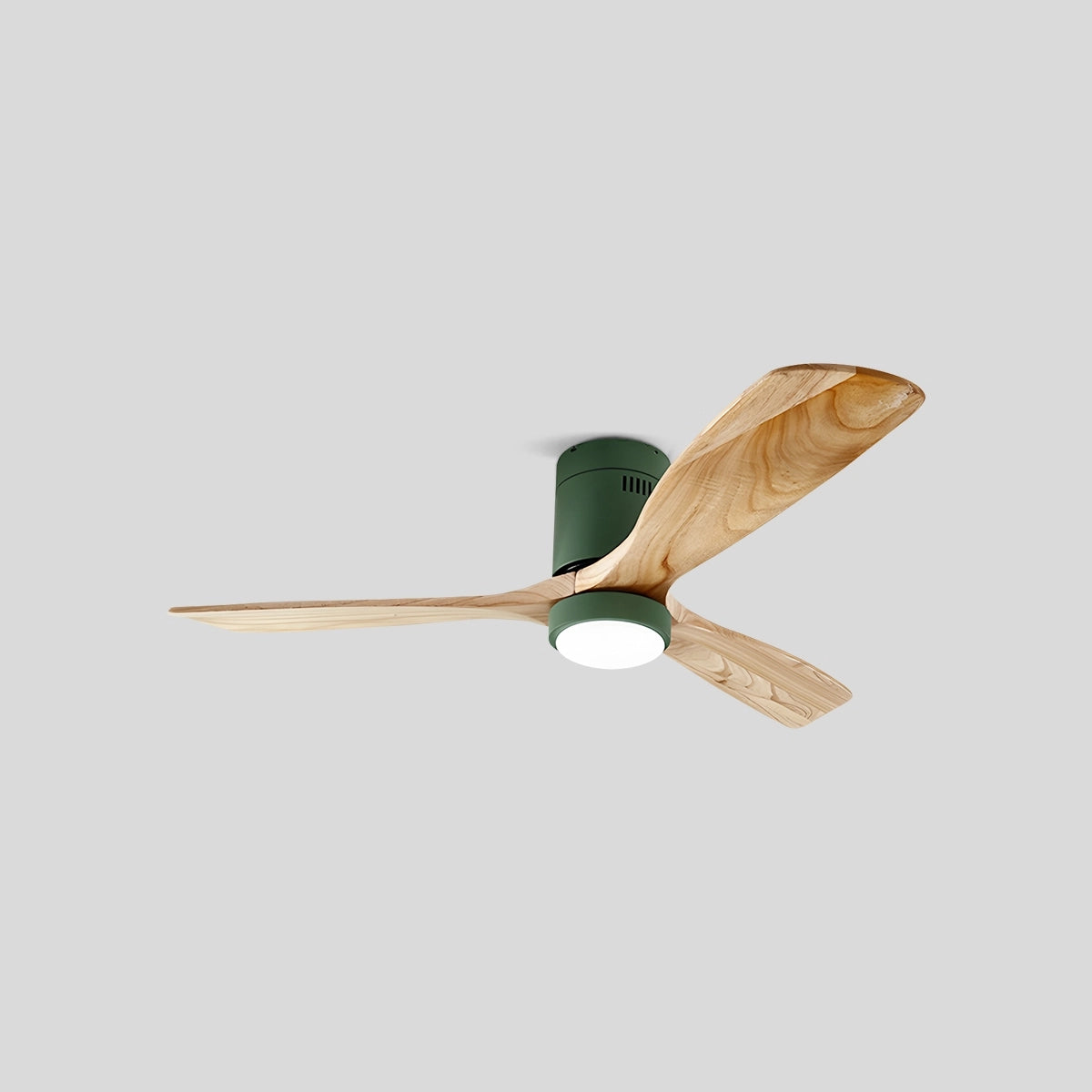 Antizer Mid-century Modern Hugger Ceiling Fan Lamp