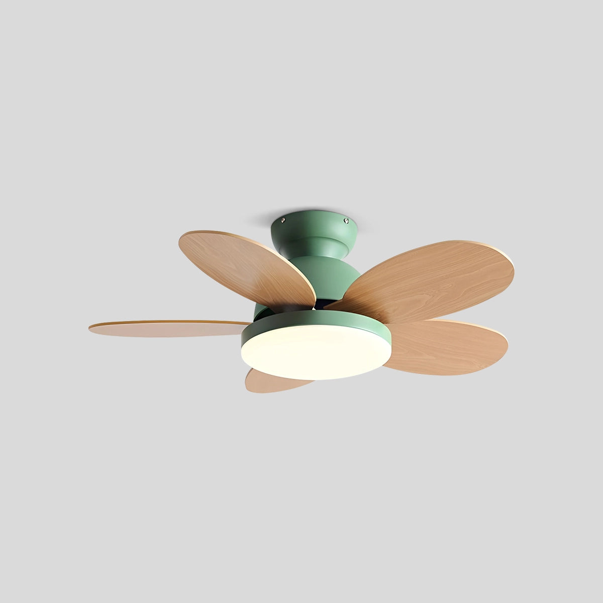 Antizer Scandi Wood Ceiling Fan Lamp for Children’s Room