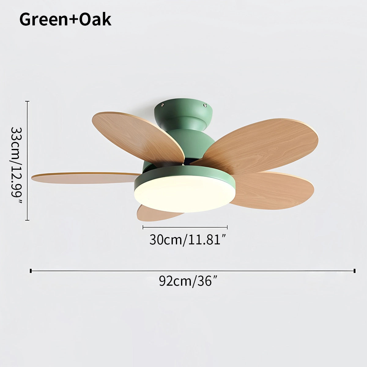 Antizer Scandi Wood Ceiling Fan Lamp for Children’s Room