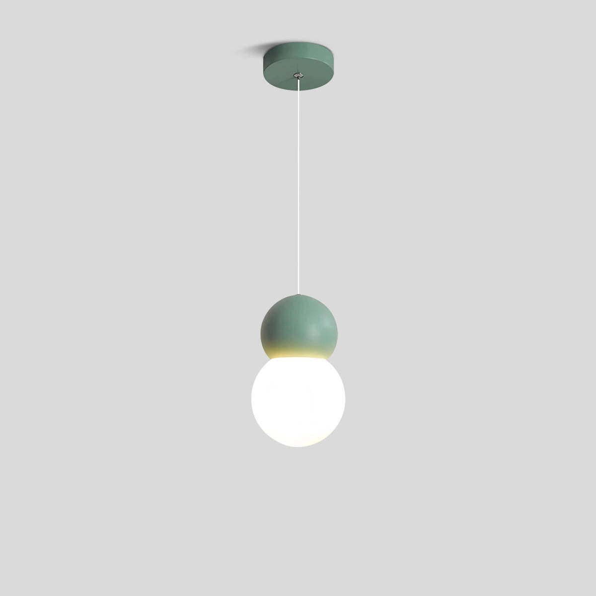 Antizer Cream Style Globe Pendant Light Small Bedside Lamp