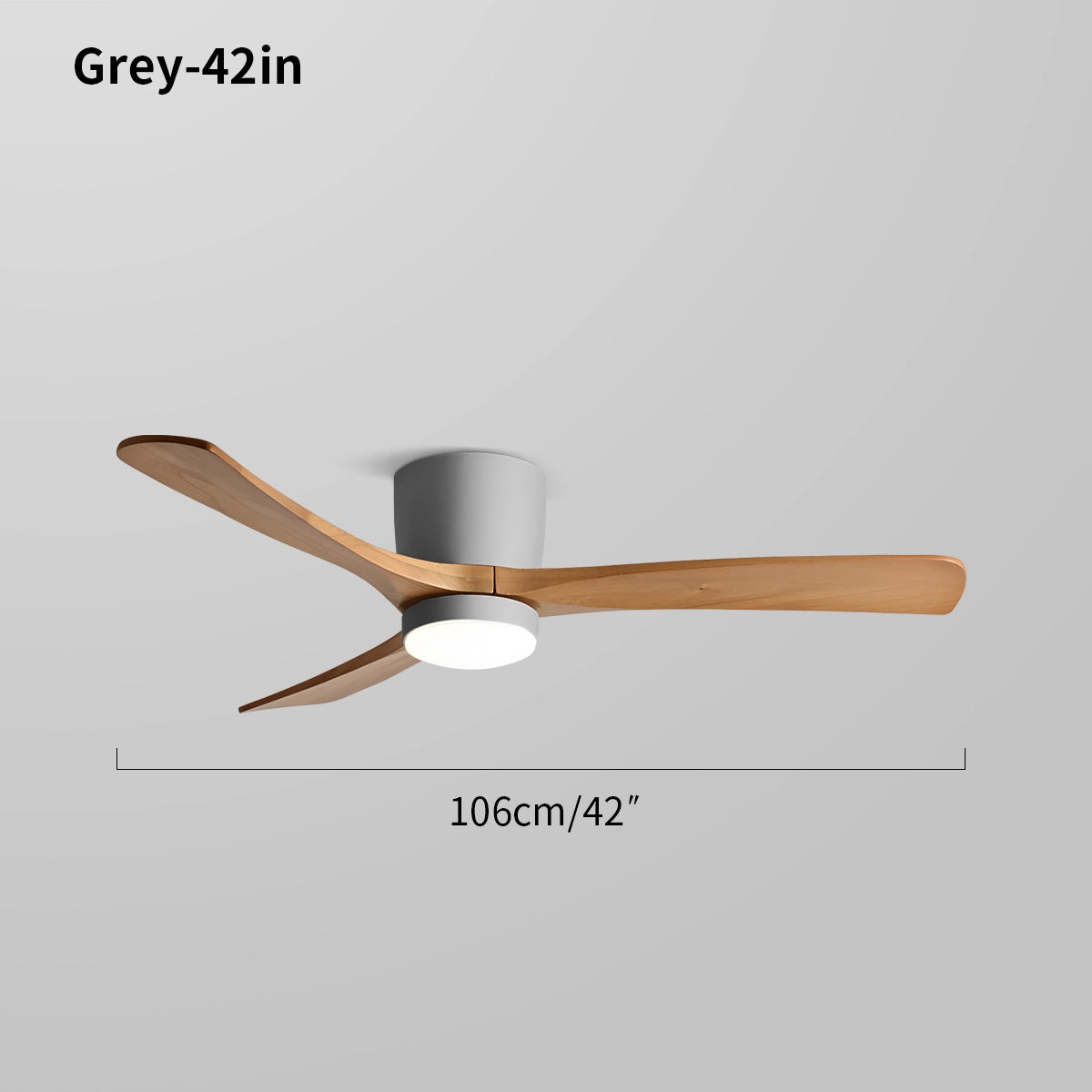 Antizer Large Low Profile Ceiling Fan with Light