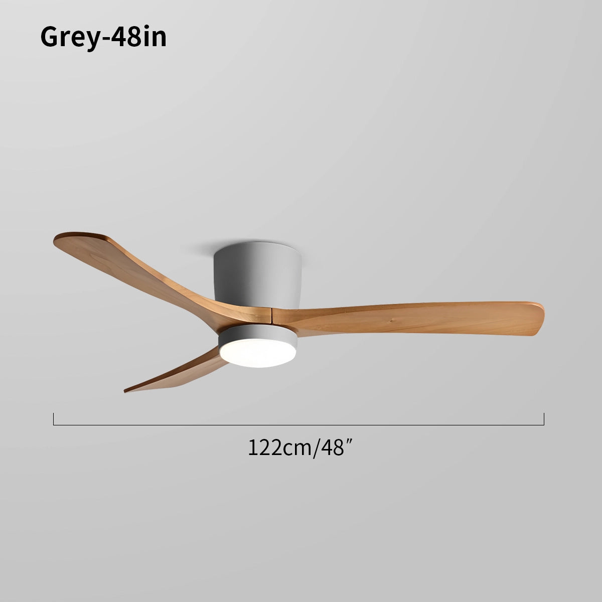 Antizer Large Low Profile Ceiling Fan with Light